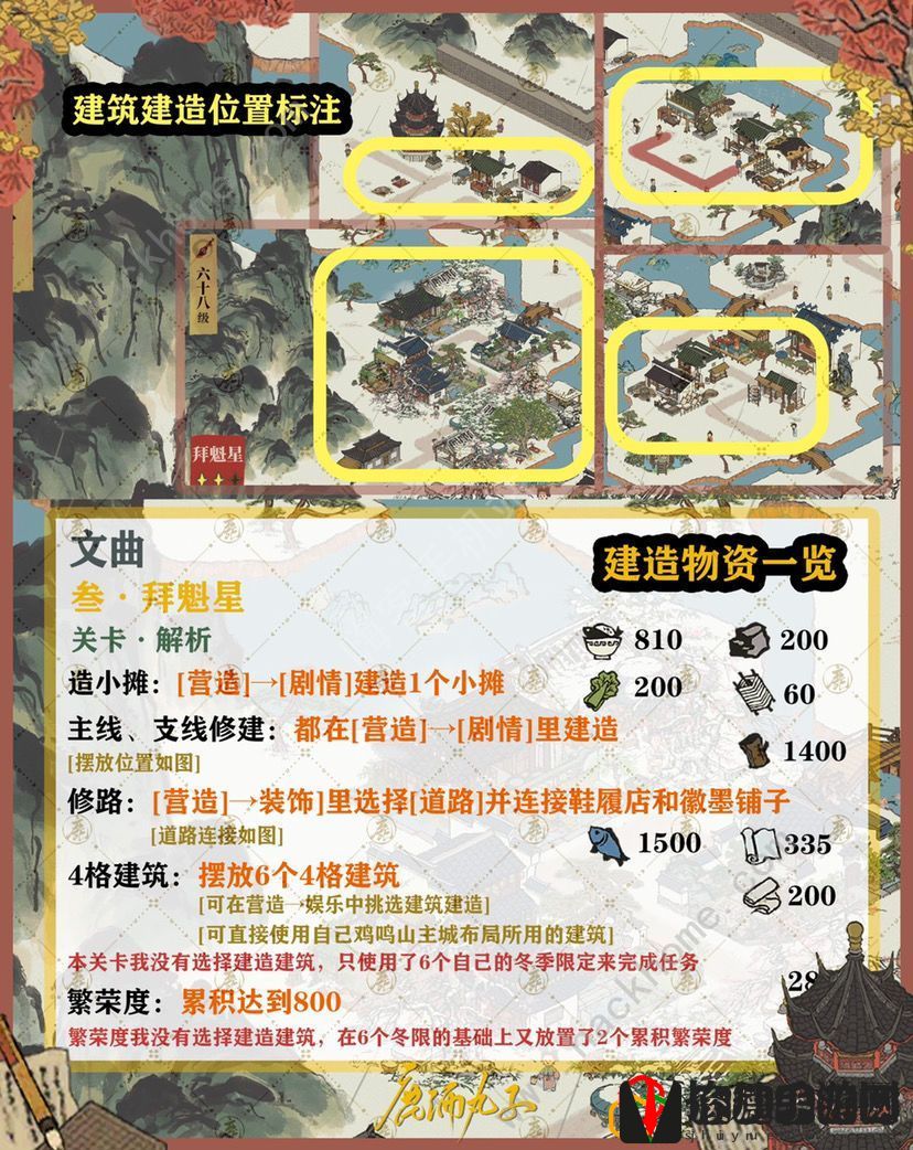 江南百景图文曲星宿限时关卡攻略 10月文曲星宿限时通关所需物资一览