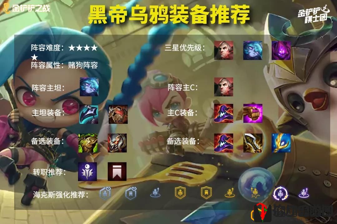 金铲铲之战帝国乌鸦阵容怎么玩 帝国黑魔法师阵容要哪些装备