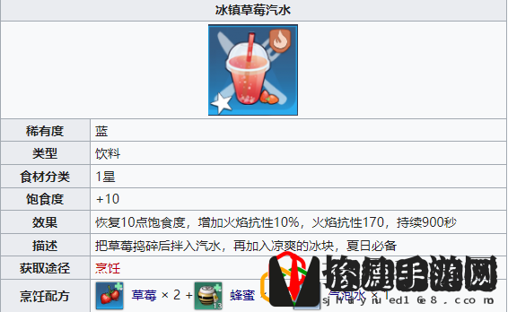 幻塔草莓汽水配方是什么 冰镇草莓汽水有什么用